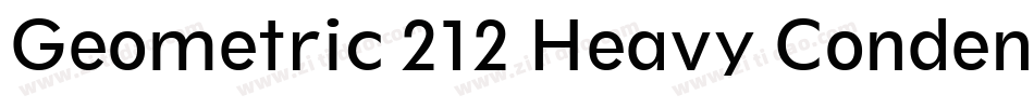 Geometric 212 Heavy Condensed BT字体转换
